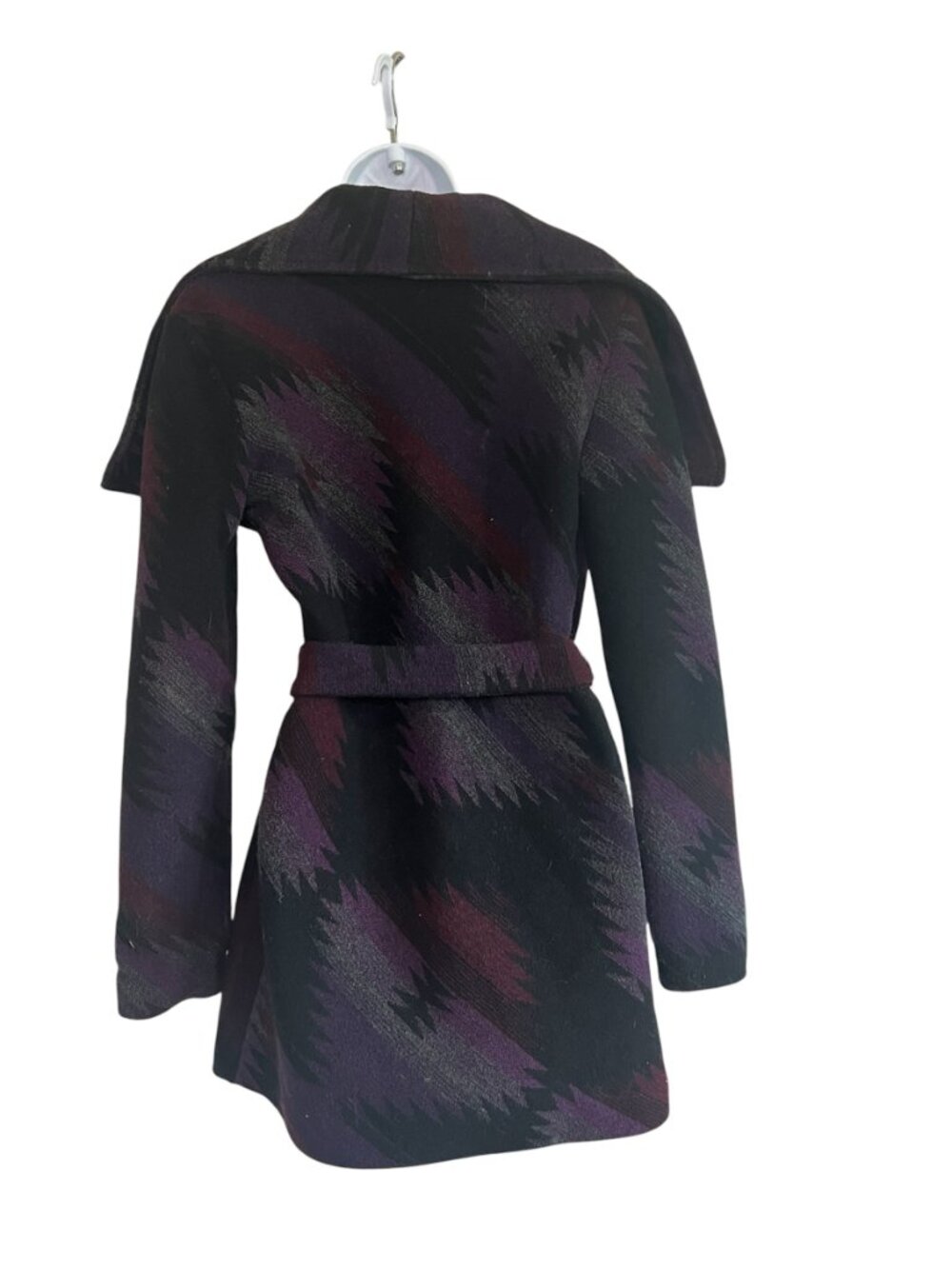Aztec Print Wool-Look Coat - Picture 2 of 8